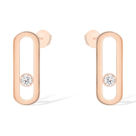 [Shinejoy]MOVE UNO SMALL 1 DIAMOND EARRINGS