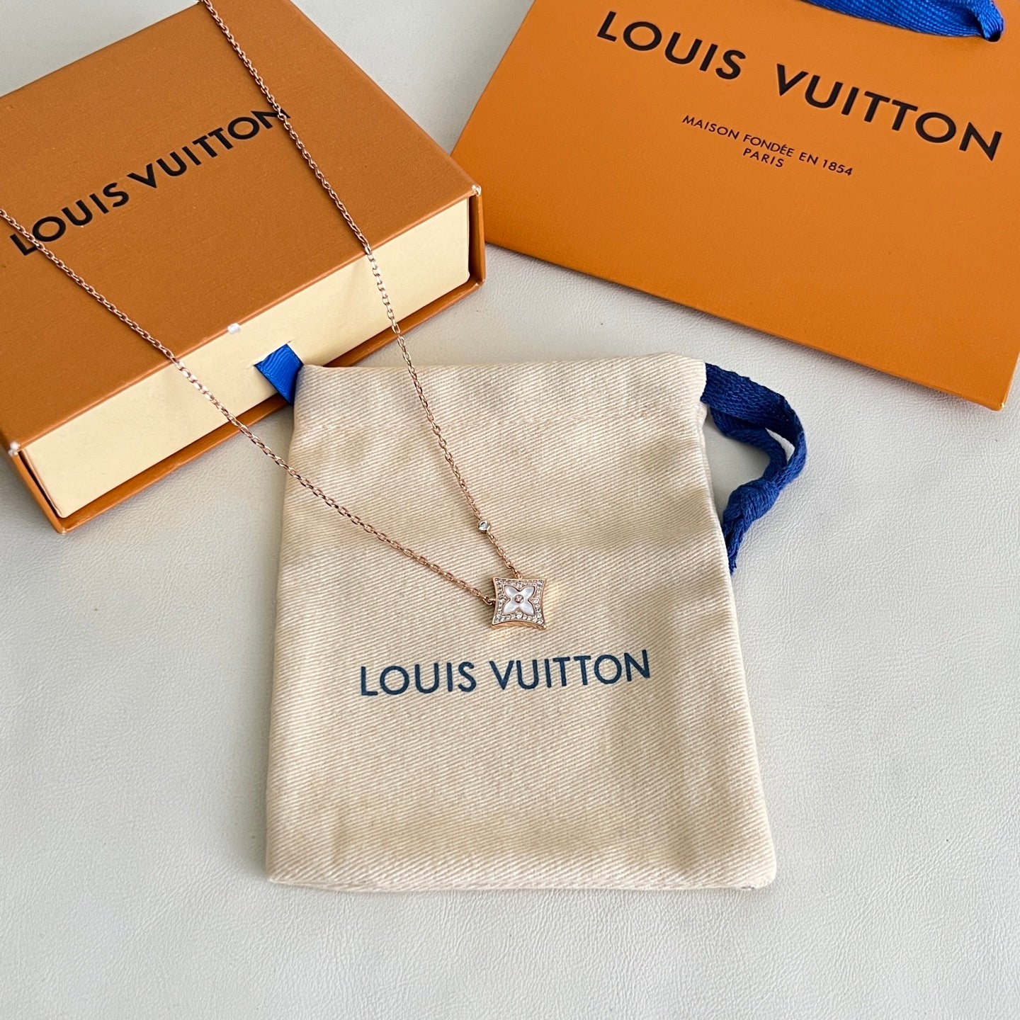[Shinejoy]ROSE GOLD DIAMOND NECKLACE