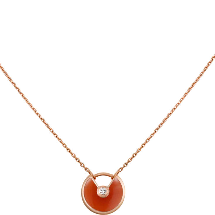 [Shinejoy]AMULETTE GOLD CARNELIAN ONYX NECKLACE