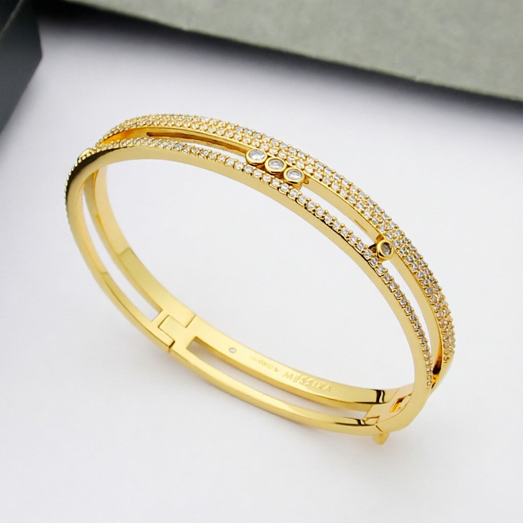 [Shinejoy]Move Romane pavé bangle