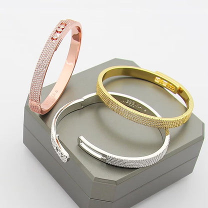 [Shinejoy]Move Noa Full Pavé Diamond Bangle Bracelet