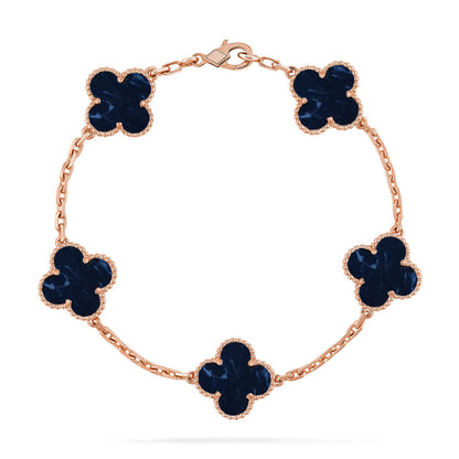 [Shinejoy]CLOVER 5 MOTIF PIETERSITE BRACELET COLLECTION