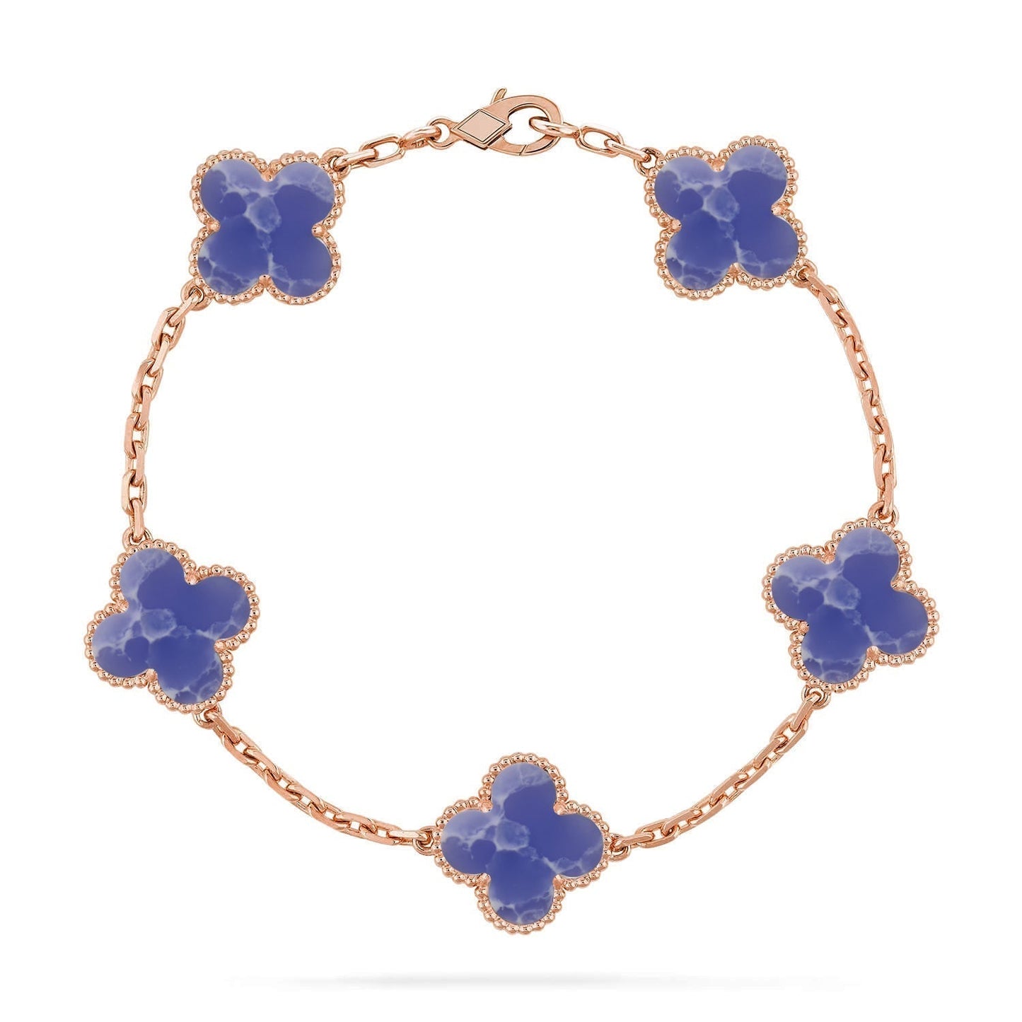 [Shinejoy]CLOVER 5 MOTIF BLUE VEINS BRACELET COLLECTION