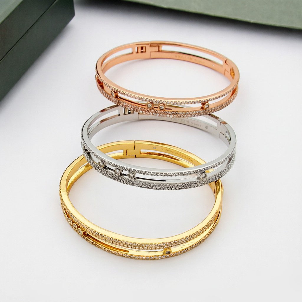 [Shinejoy]Move Romane pavé bangle