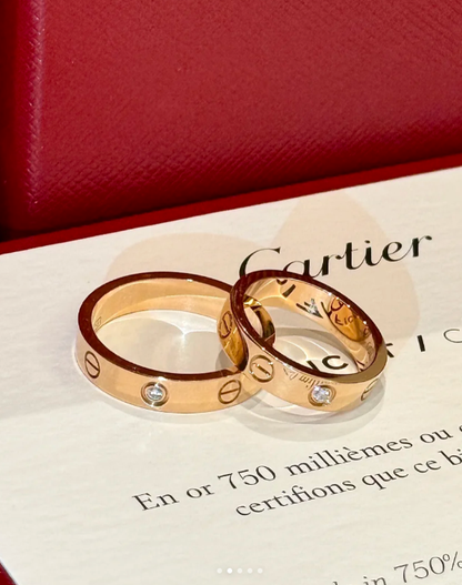 [Shinejoy]LOVE RING 4MM 1 DIAMOND