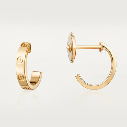 [Shinejoy]LOVE EARRINGS 2.65MM PINK GOLD