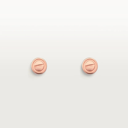 [Shinejoy]LOVE EARRINGS PINK GOLD 10MM