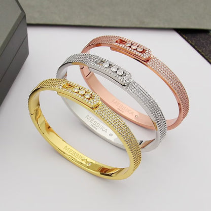 [Shinejoy]Move Noa Full Pavé Diamond Bangle Bracelet
