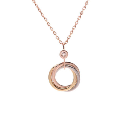 [Shinejoy]TRINITY SILVER GOLD PINK GOLD NECKLACE