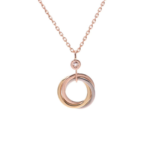 [Shinejoy]TRINITY SILVER GOLD PINK GOLD NECKLACE