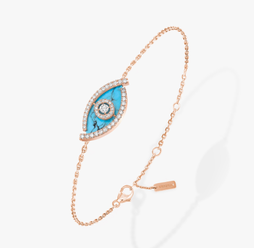 [Shinejoy]M LUCKY EYE TURQUOISE Shinejoy GOLD BRACELET