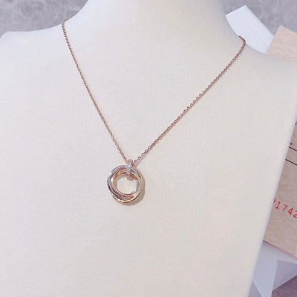 [Shinejoy]TRINITY NECKLACE GOLD  DIAMONDS