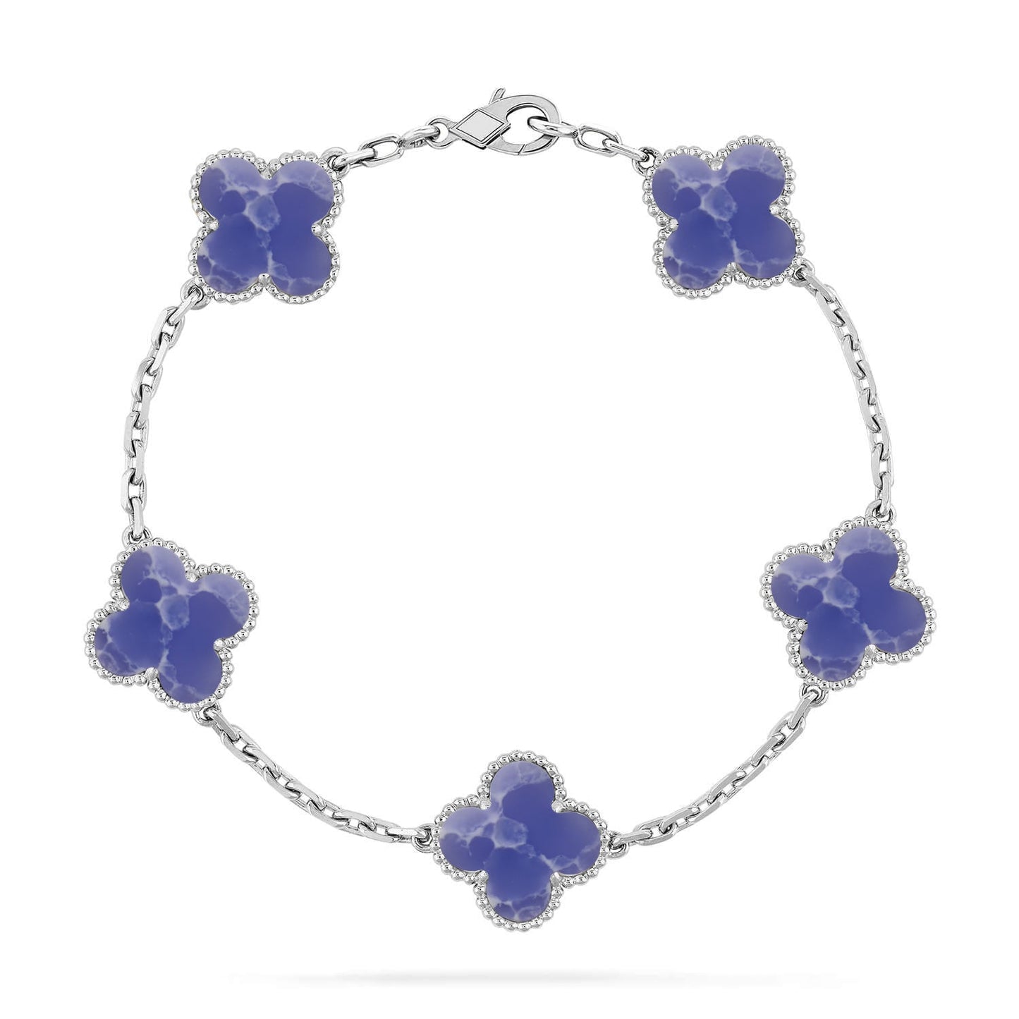[Shinejoy]CLOVER 5 MOTIF BLUE VEINS BRACELET COLLECTION