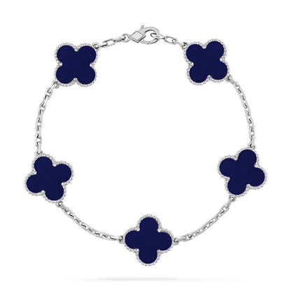 [Shinejoy]CLOVER 5 MOTIF LAPIS LAZULI BRACELET COLLECTION