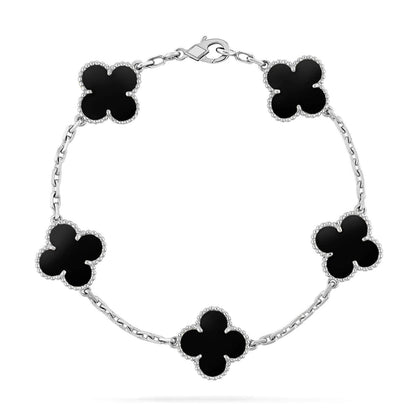 [Shinejoy] CLOVER 5 MOTIF ONYXS BRACELET COLLECTION