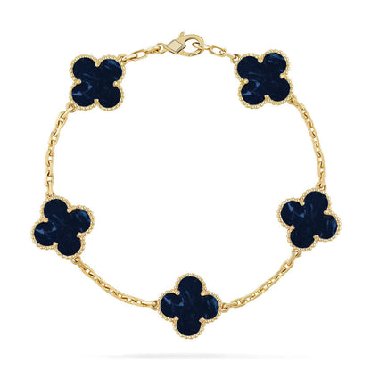 [Shinejoy]CLOVER 5 MOTIF PIETERSITE BRACELET COLLECTION