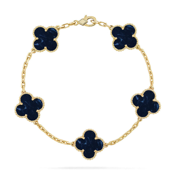 [Shinejoy]CLOVER 5 MOTIF PIETERSITE BRACELET COLLECTION