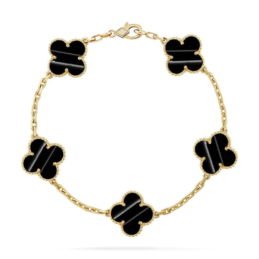 [Shinejoy] CLOVER 5 MOTIF PULSAR STONE BRACELET COLLECTION