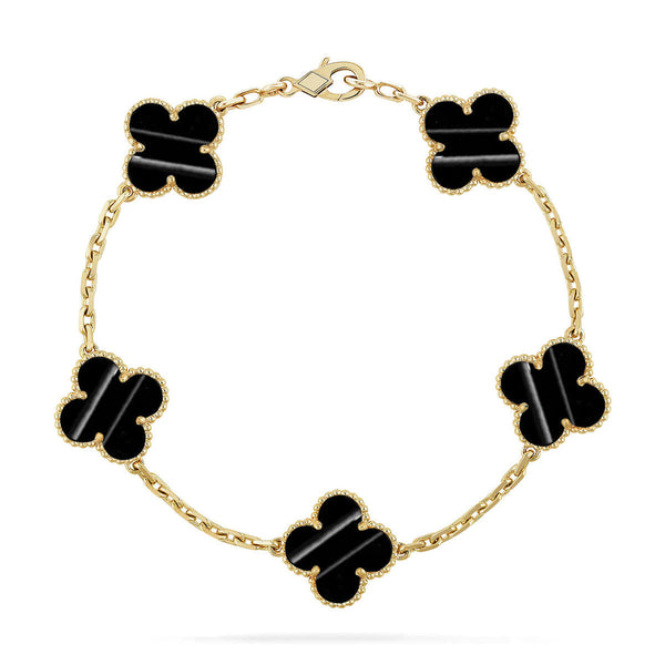 [Shinejoy] CLOVER 5 MOTIF PULSAR STONE BRACELET COLLECTION
