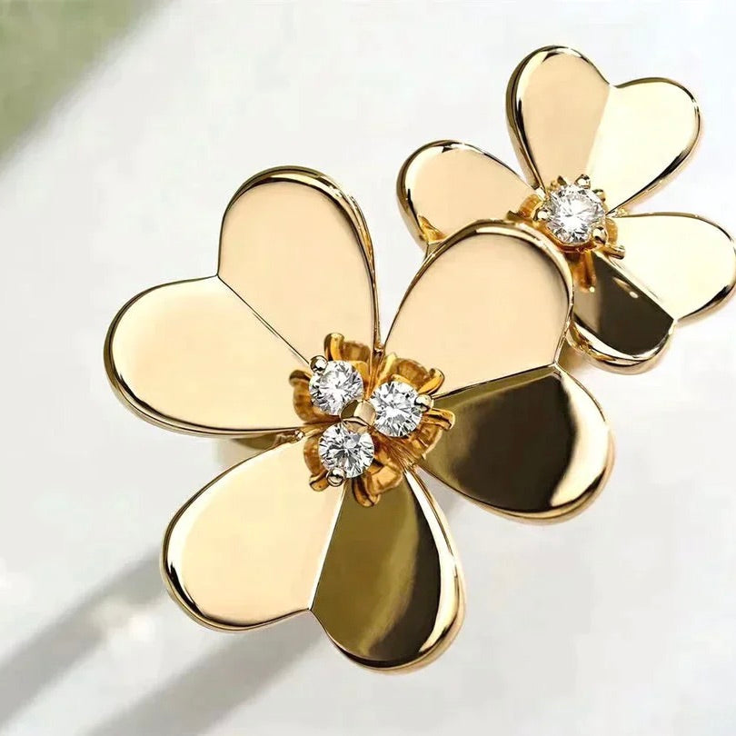 [Shinejoy]CLOVER COMOS GOLD DIAMOND RING