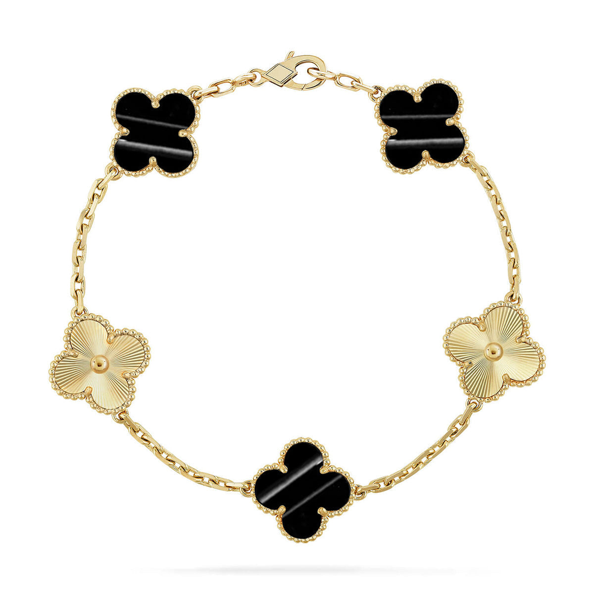 [Shinejoy] CLOVER 5 MOTIF PULSAR STONE BRACELET COLLECTION