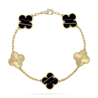 [Shinejoy] CLOVER 5 MOTIF PULSAR STONE BRACELET COLLECTION