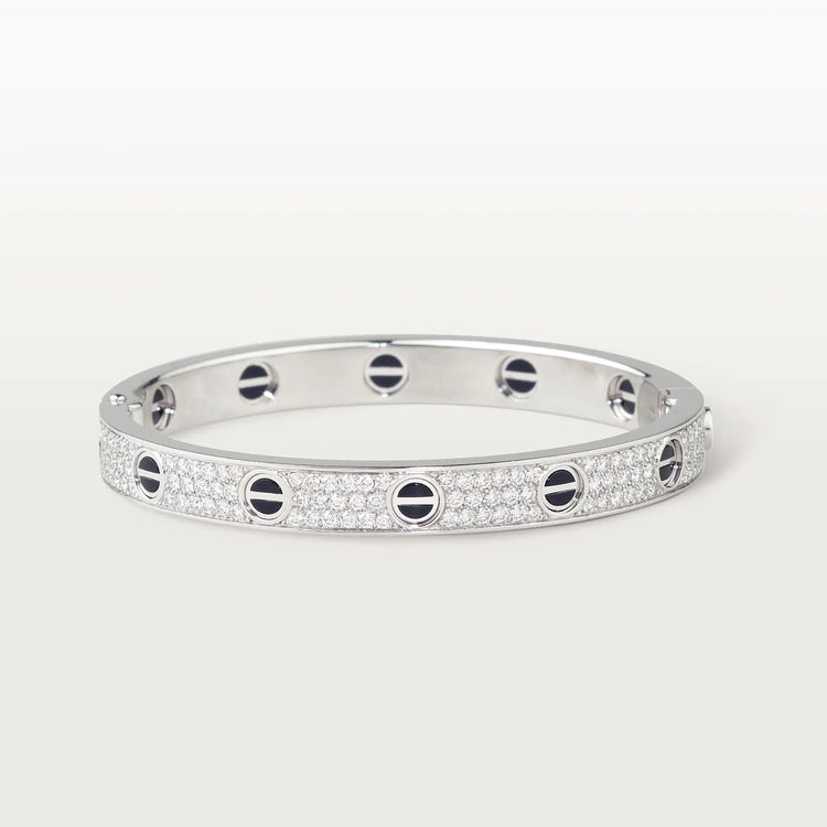 [Shinejoy]LOVE BRACELET 6.1MM DIAMOND-PAVED CERAMIC