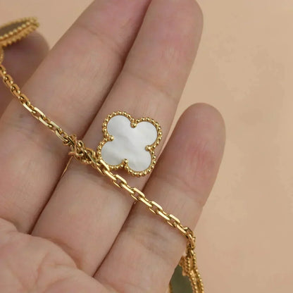 [Shinejoy]LUCKY SPRING 5 MOTIF GOLD BRACELET