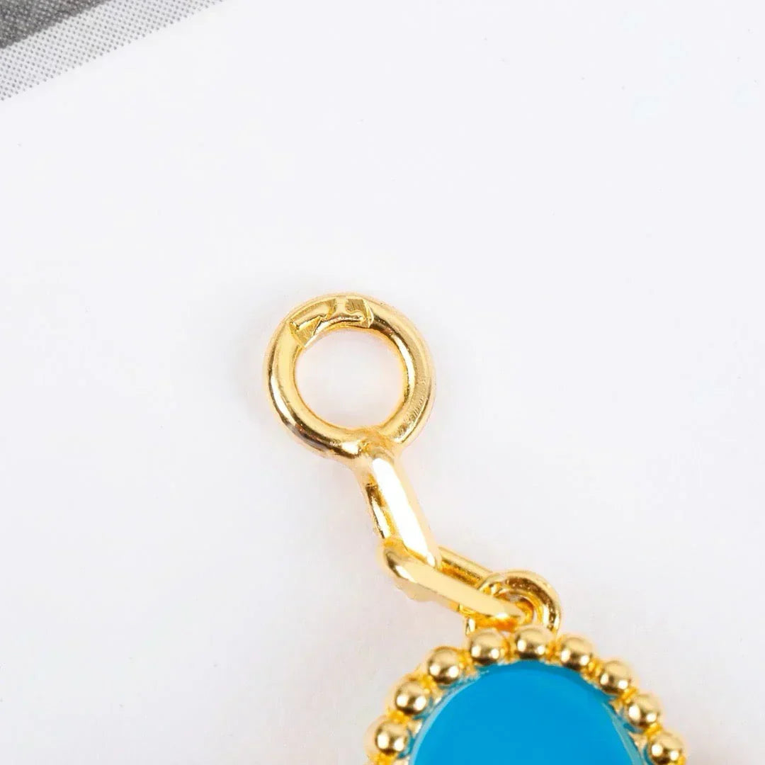 [Shinejoy] CLOVER 5 MOTIF TURQUOISE BRACELET COLLECTION