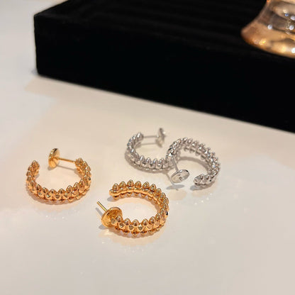 [Shinejoy]CLASH SMALL HOOP EARRINGS