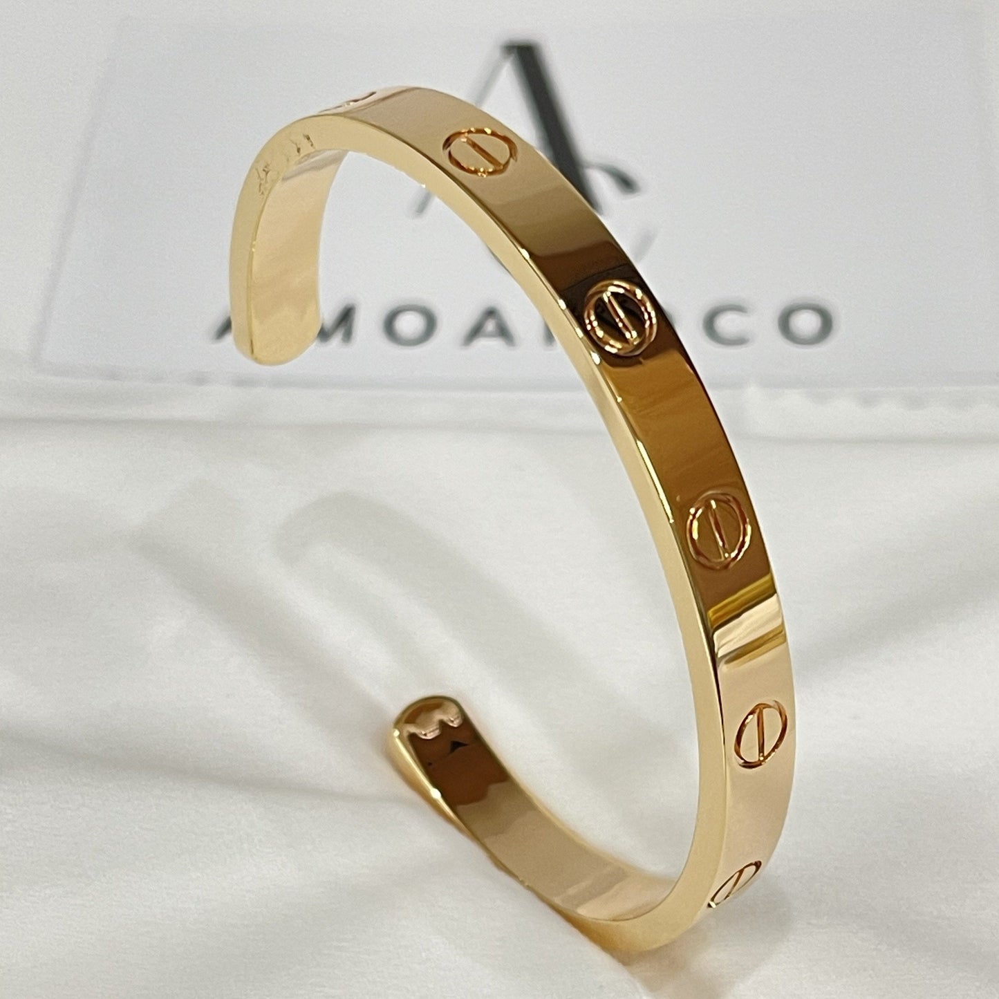 [Shinejoy]LOVE BRACELET 6.1MM OPEN CUFF