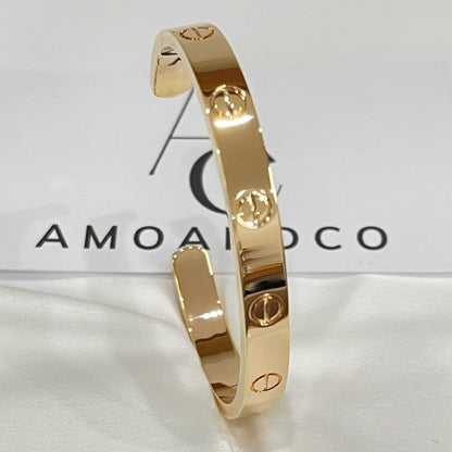 [Shinejoy]LOVE BRACELET 6.1MM OPEN CUFF