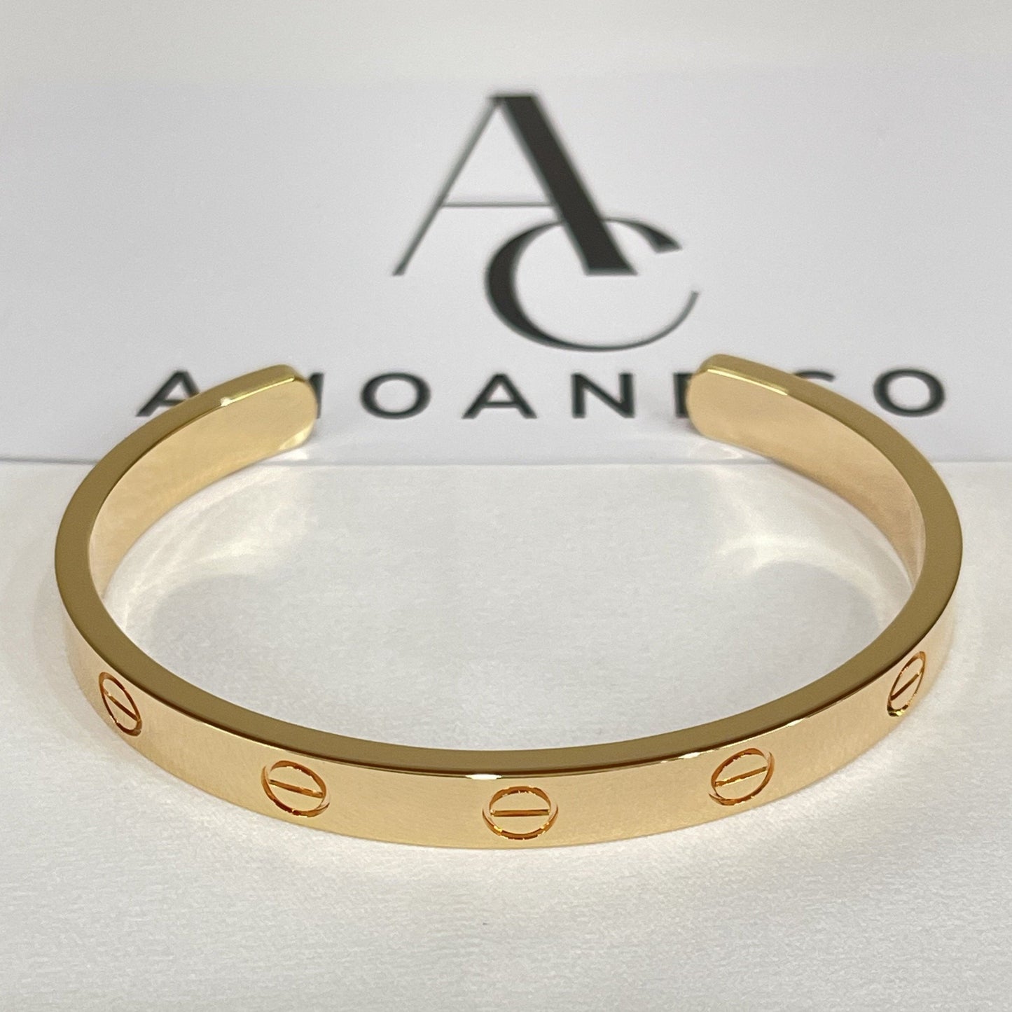 [Shinejoy]LOVE BRACELET 6.1MM OPEN CUFF