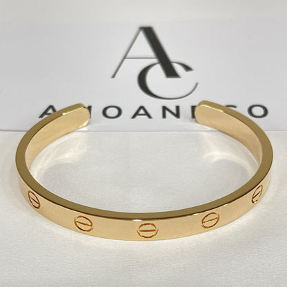 [Shinejoy]LOVE BRACELET 6.1MM OPEN CUFF