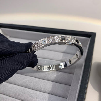 [Shinejoy]LOVE BRACELET 6.1MM DIAMOND-PAVED CERAMIC