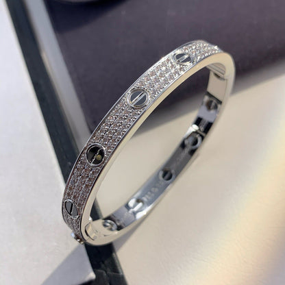 [Shinejoy]LOVE BRACELET 6.1MM DIAMOND-PAVED CERAMIC