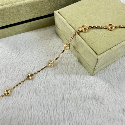 [Shinejoy]CLOVER 6 MOTIF DIAMOND BRACELET
