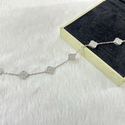 [Shinejoy]CLOVER 6 MOTIF DIAMOND BRACELET