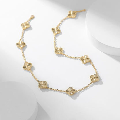 [Shinejoy]CLOVER 10 MOTIFS LASER NECKLACE