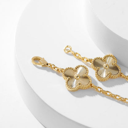 [Shinejoy]CLOVER 10 MOTIFS LASER NECKLACE