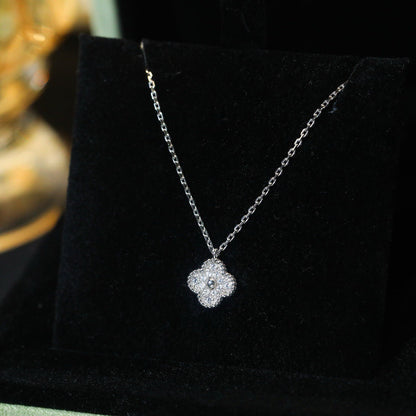 [Shinejoy]CLOVER MINI 9.5MM PENDANT DIAMOND NECKLACE