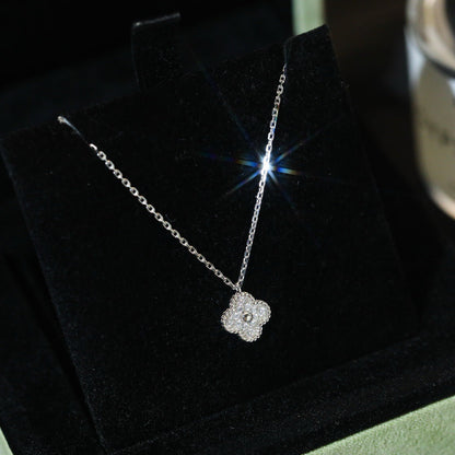 [Shinejoy]CLOVER MINI 9.5MM PENDANT DIAMOND NECKLACE