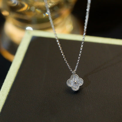 [Shinejoy]CLOVER MINI 9.5MM PENDANT DIAMOND NECKLACE