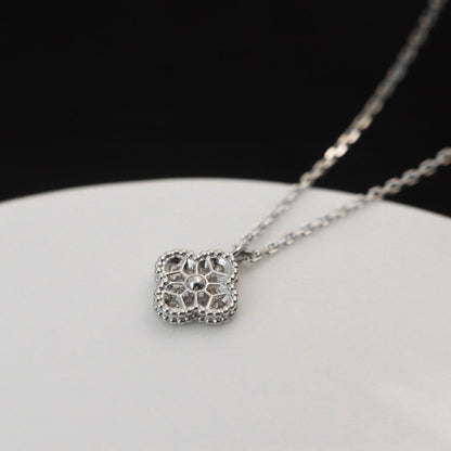 [Shinejoy]CLOVER MINI 9.5MM PENDANT DIAMOND NECKLACE