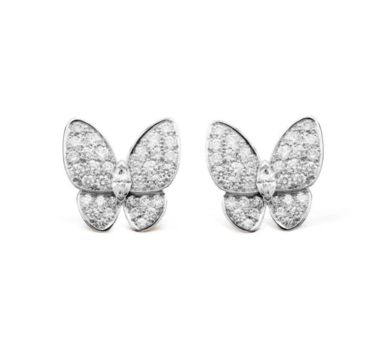 [Shinejoy]BUTTERFLY ALL DIAMOND EARRINGS