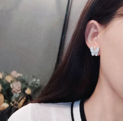 [Shinejoy]BUTTERFLY ALL DIAMOND EARRINGS
