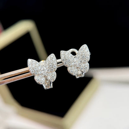 [Shinejoy]BUTTERFLY ALL DIAMOND EARRINGS