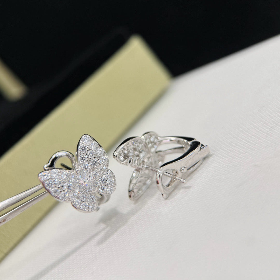 [Shinejoy]BUTTERFLY ALL DIAMOND EARRINGS