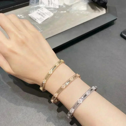 [Shinejoy]CLOVER BRACELET 4MM DIAMONDS