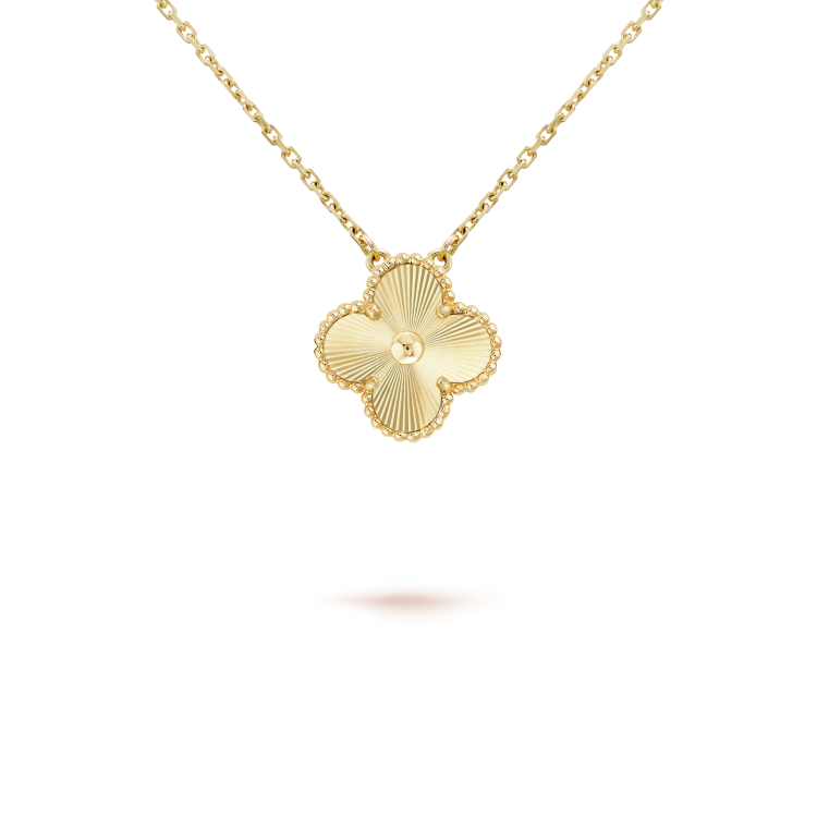 [Shinejoy]CLOVER 15MM LASER NECKLACE